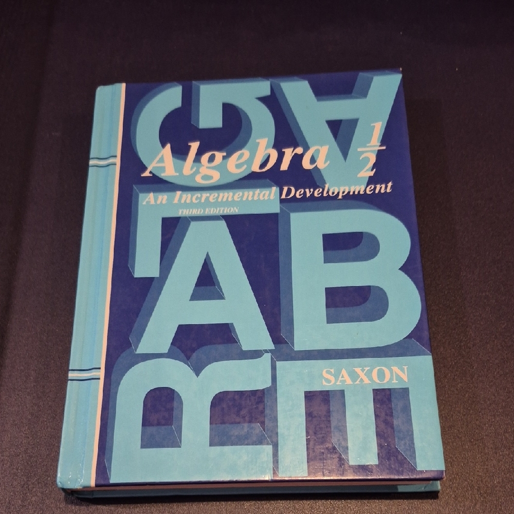 Algebra 1/2 Textbook - Blue